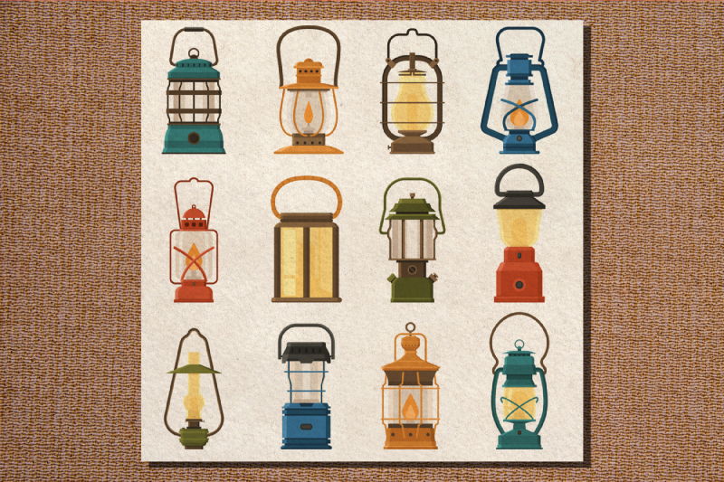 vintage-camping-lantern-collection