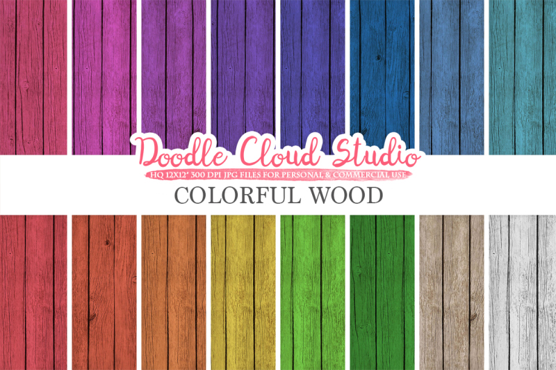 colorful-real-wood-digital-paper-bright-colors-wood-printables-wood-backgrounds-rustic-wood-textures-instant-download-commercial-use