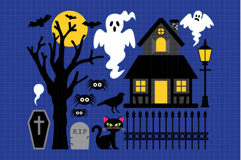 haunted-house-digital-clipart-les-cl46