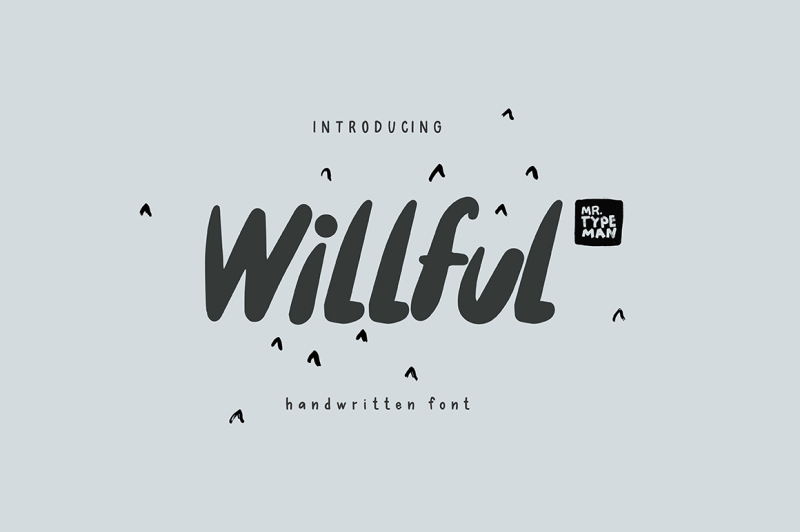 willful-handwritten-brush-font