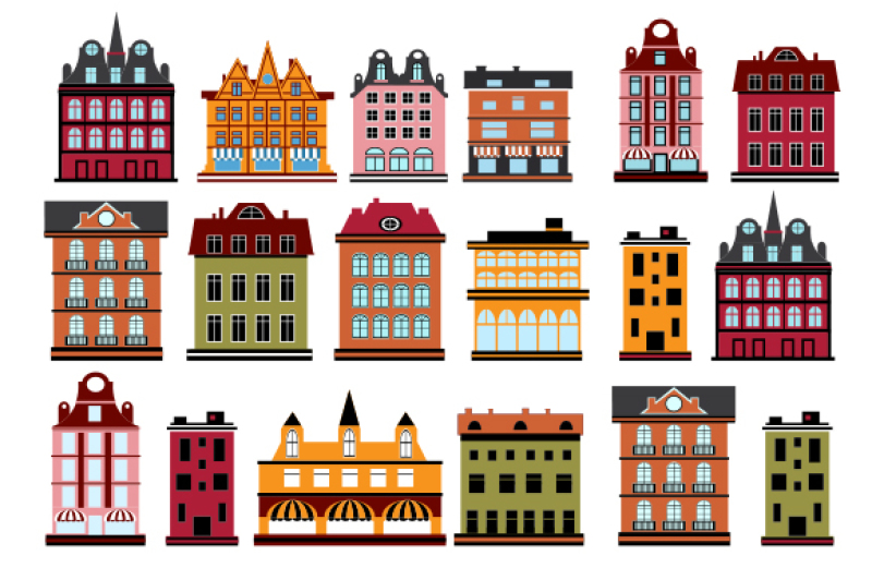 vector-houses-and-buildings