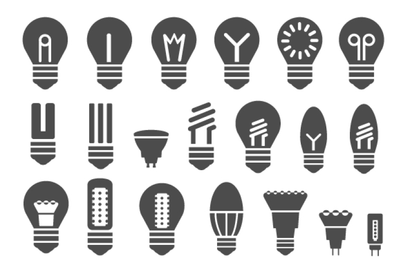 vector-ecological-energy-saving-lamps