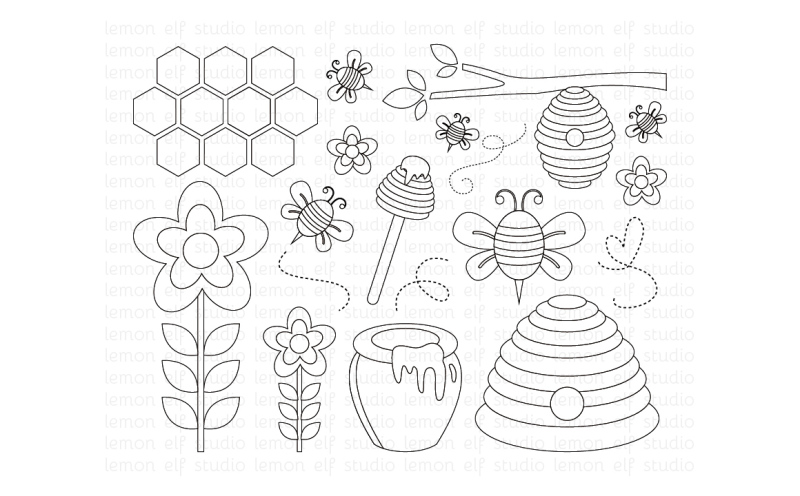 sweet-honey-bees-digital-stamp-les-ds54