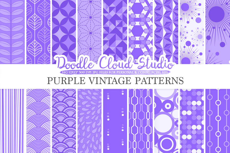 purple-retro-digital-paper-geometric-vintage-lavender-lilac-patterns-violet-digital-background-instant-download-personal-and-commercial-use