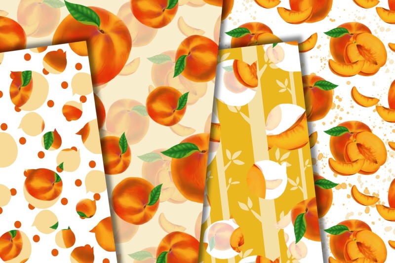 summer-peaches-digital-paper-pack