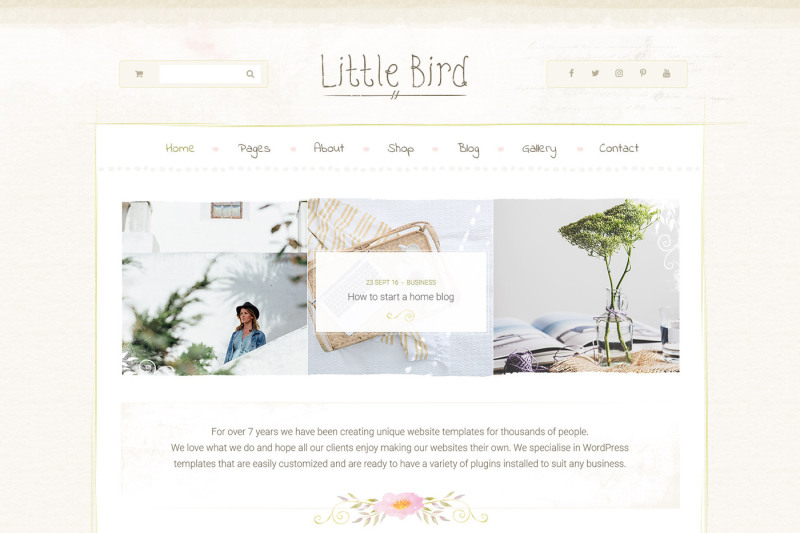 little-bird-shop-blog-design-psd