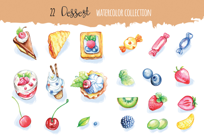 dessert-watercolor-collection
