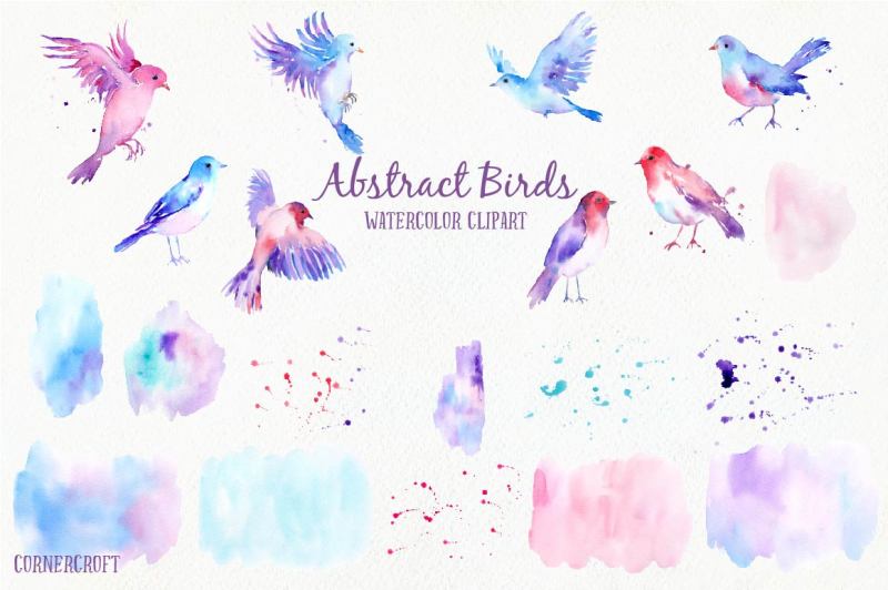 watercolor-abstract-flying-bird