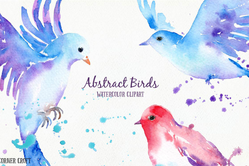 watercolor-abstract-flying-bird