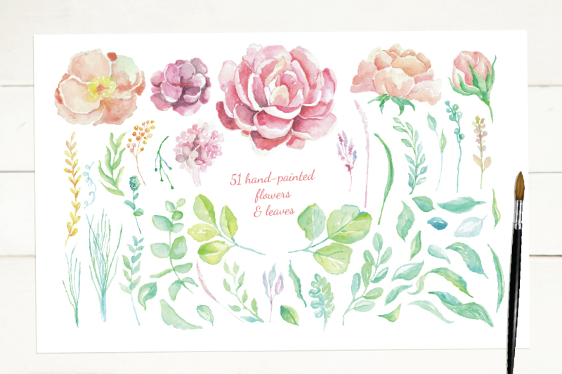 vintage-watercolor-flowers-and-templates