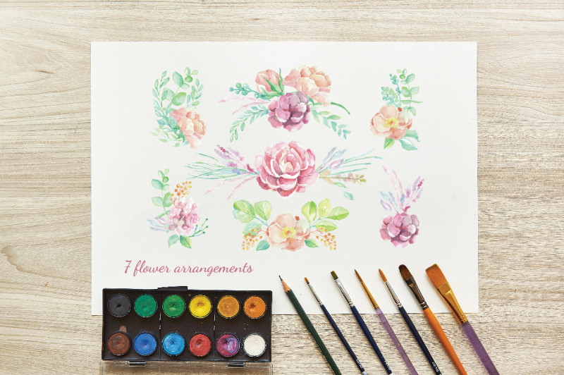 vintage-watercolor-flowers-and-templates