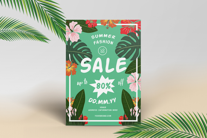 5-summer-sale-floral-flyers