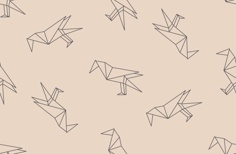 seamless-patterns-with-japanese-origami-birds