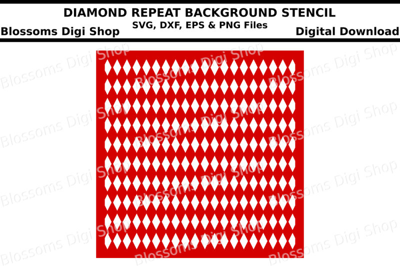 diamond-repeat-background-stencil-svg-dxf-eps-and-png-files