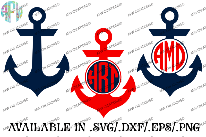monogram-nautical-anchors-svg-dxf-eps-cut-files