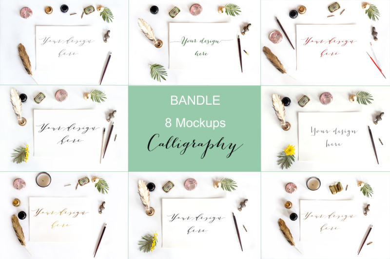 bandle-8-mockups-calligraphy