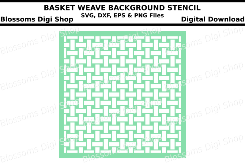 basket-weave-background-stencil-svg-dxf-eps-and-png-files