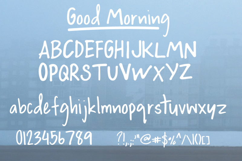 good-morning-handwritten-font