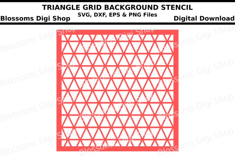 Triangle grid background stencil SVG, DXF, EPS andPNG files Free SVG
CUt Files