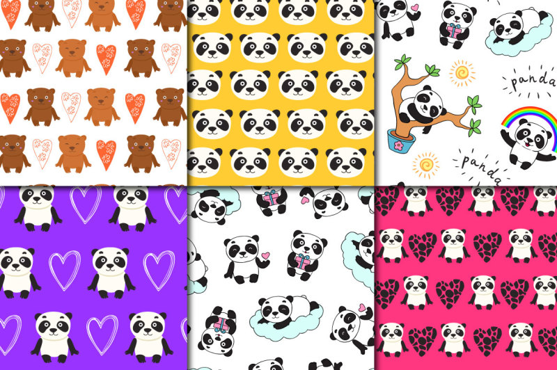 32-seamless-patterns-with-panda