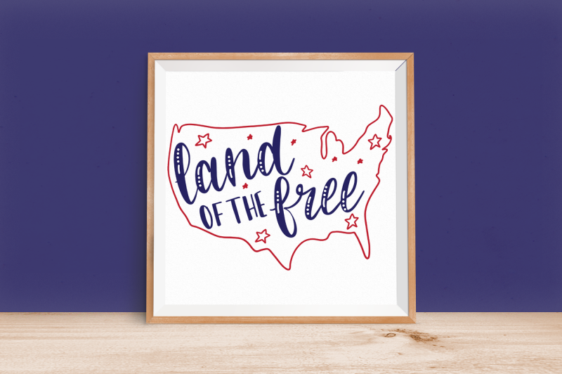 land-of-the-free-hand-lettered-cut-file