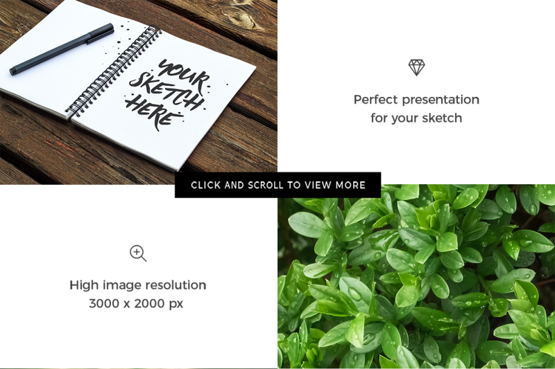 Sketchbook Mockup Free Psd