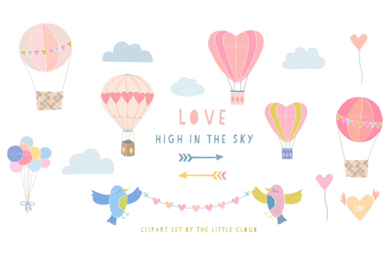 hot-air-balloons-love-clipart-set
