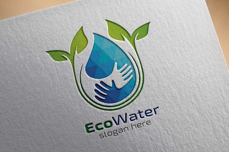 eco-blue-water-drop-logo
