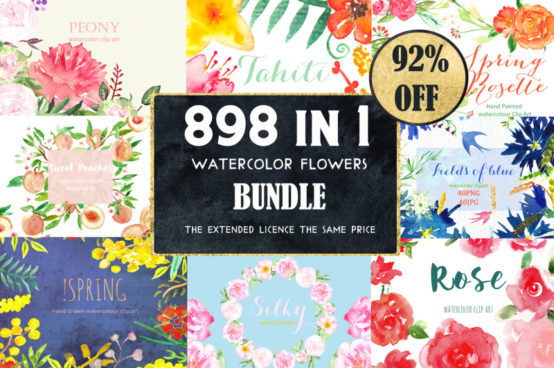 92-percent-off-watercolor-flowers-bundle