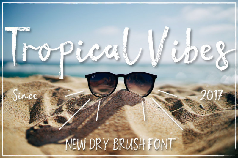 tropical-vibes-dry-brush-font