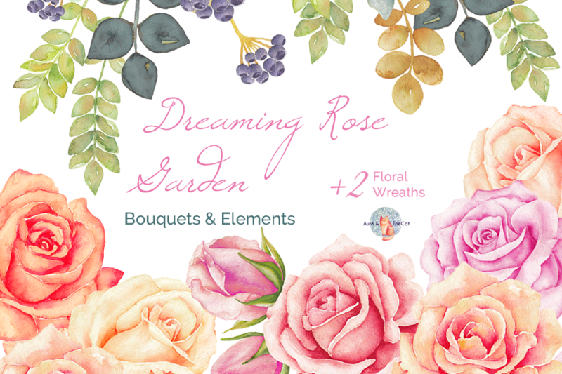 dreaming-rose-garden-watercolor-clipart
