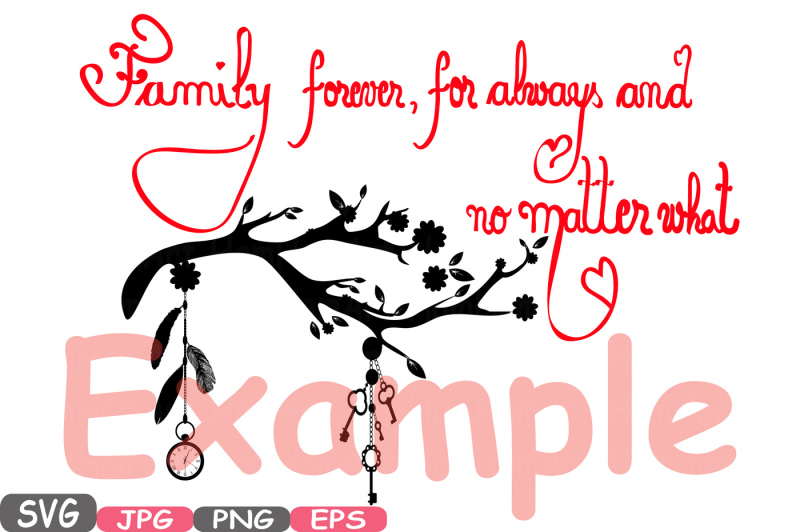 family-forever-svg-word-art-family-quote-clip-art-silhouette-family-forever-for-always-and-no-matter-what-png-jpg-eps-family-love-510s