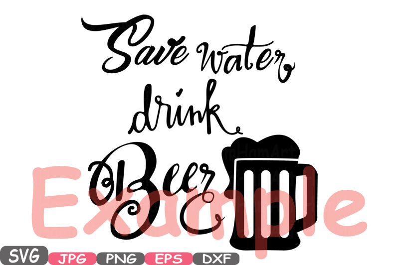 save-water-drink-beer-silhouette-svg-cutting-files-digital-clip-art-svg-graphic-monograme-printable-cutting-cricut-cuttable-drinking-30sv