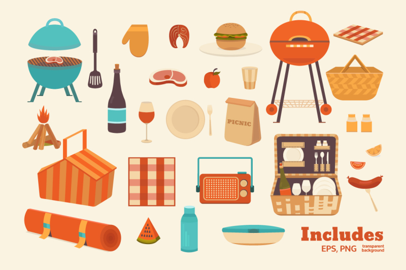illustrations-picnic-and-bbq