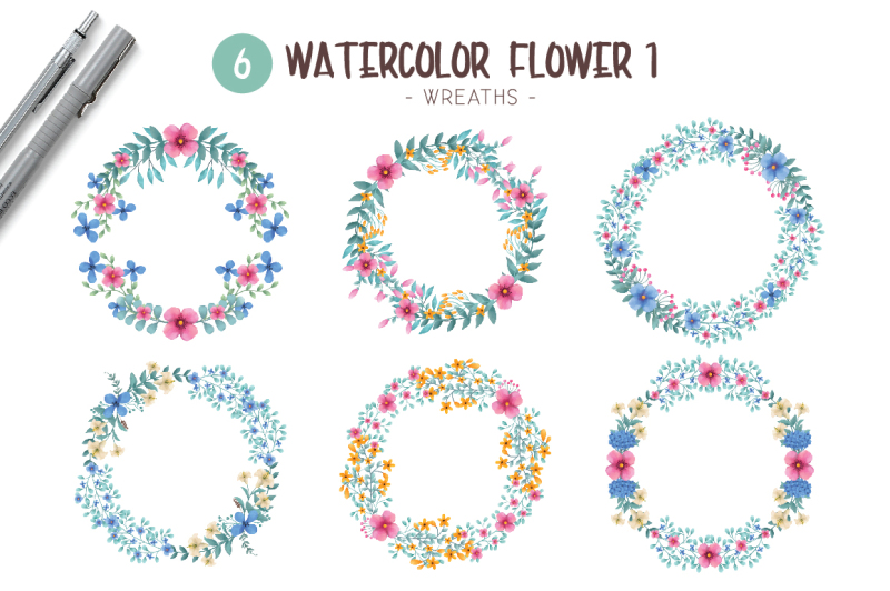 watercolor-flower-vol-1
