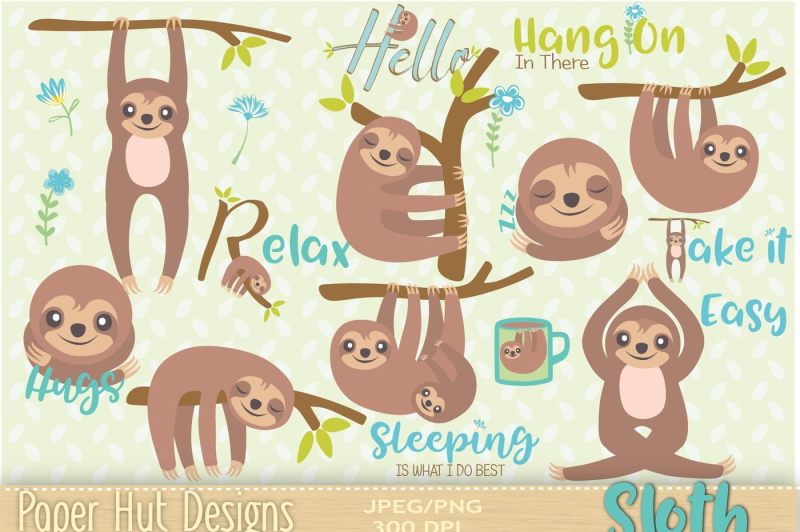 sloth-clipart