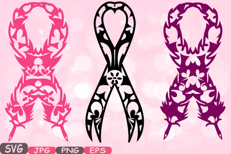 breast-cancer-heart-birds-feathers-svg-cricut-silhouette-swirl-props-cutting-files-awareness-survivor-clipart-digital-vinyl-525s