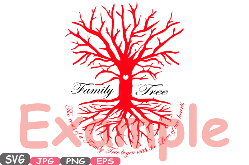 family-tree-svg-word-art-family-quote-clip-art-silhouette-the-roots-of-a-family-tree-begin-with-the-love-of-two-hearts-family-love-532s