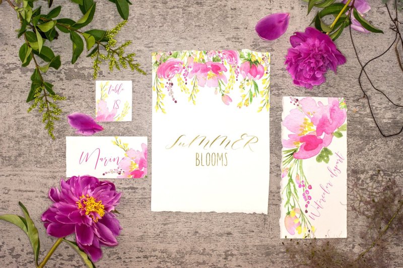 summer-blooms-watercolor-clipart