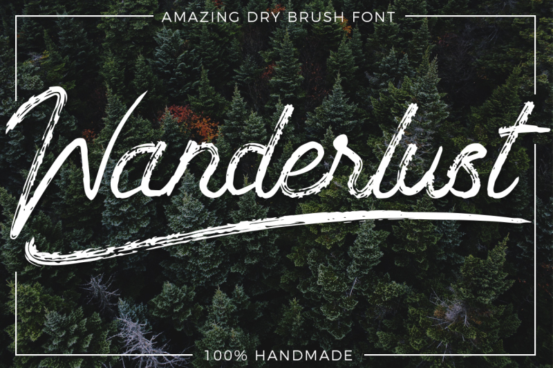 wanderlust-dry-brush-font