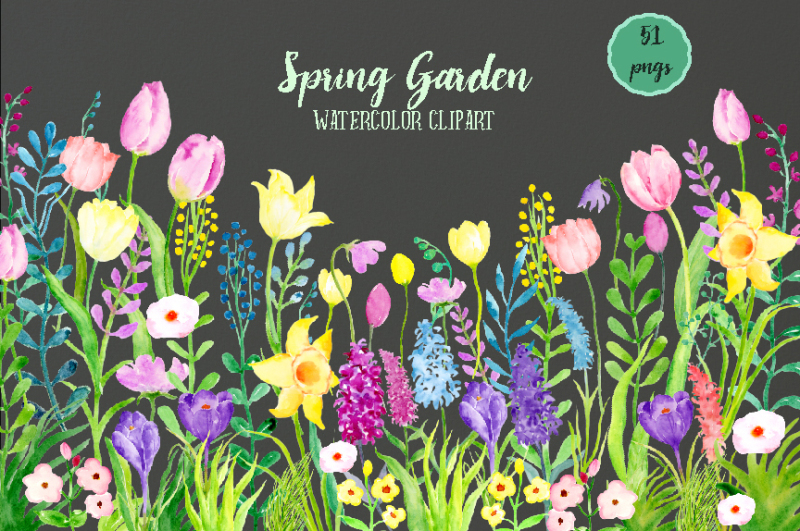 watercolor-clipart-spring-garden