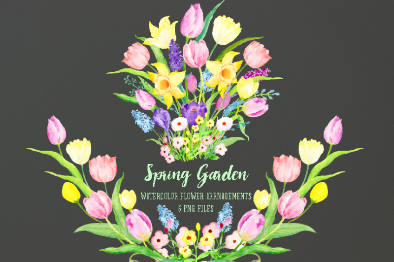 spring-garden-flower-arrangements
