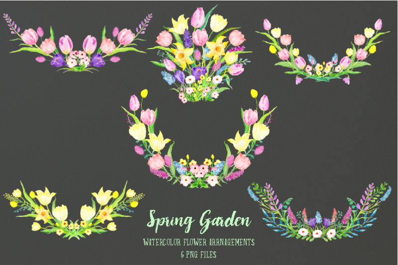 spring-garden-flower-arrangements