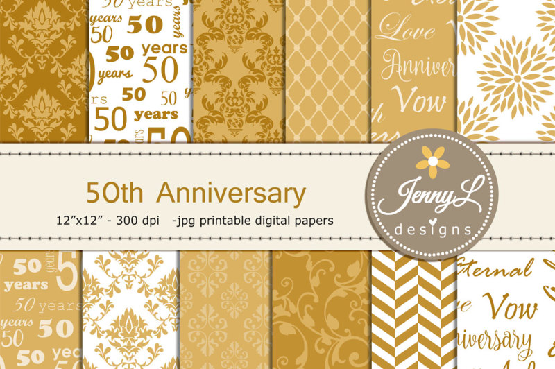 50th-wedding-anniversary-digital-papers