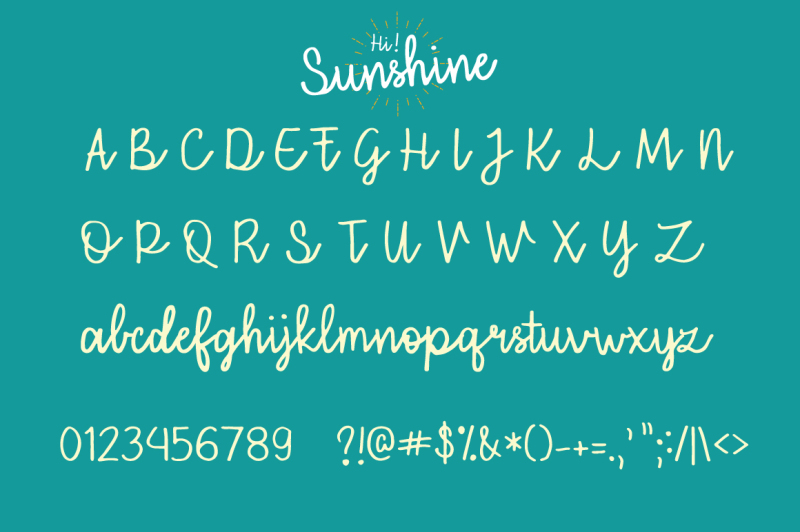 hi-sunshine-script-font