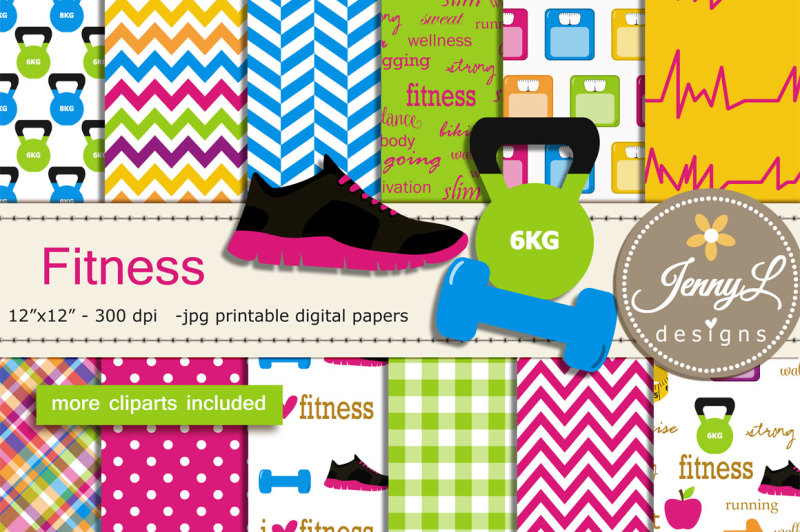 fitness-exercise-digital-papers