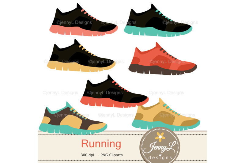 running-exercise-digital-papers-and-clipart