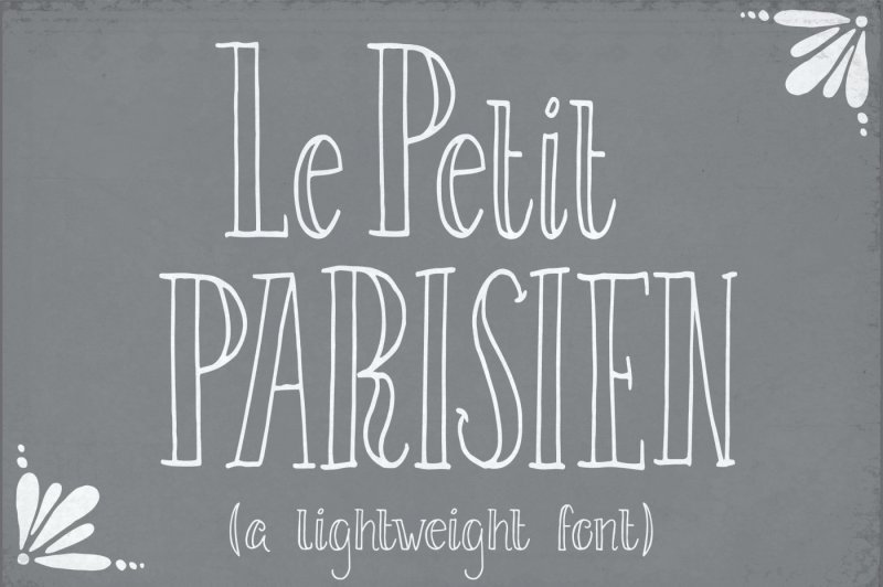 le-petit-parisien-light-font
