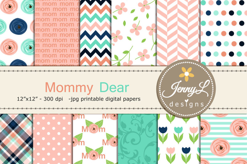 mother-s-day-digital-papers