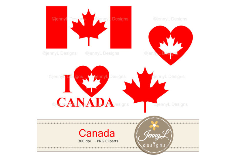 canada-digital-papers-and-canada-flag-clipart-set